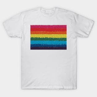 LGBTQIA+ Pride Flag in a Mosaic Design T-Shirt